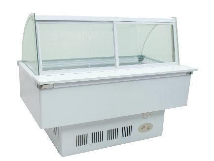 Curved Use Frozen Food Display Cabinet Freezer Sqc-4.0bz