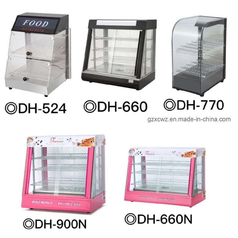 Commercial Restaurant/Kitchen/ Equipment Glass Food Warming Showcase