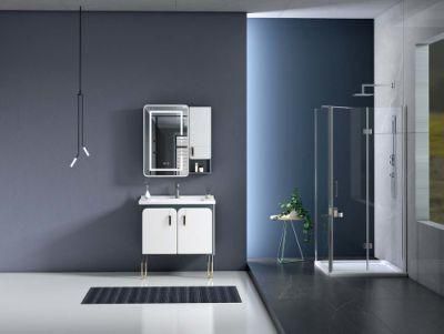 Hangzhou Luxury Modern PVC Wall Mounted Bathroom Cabinet Vanity