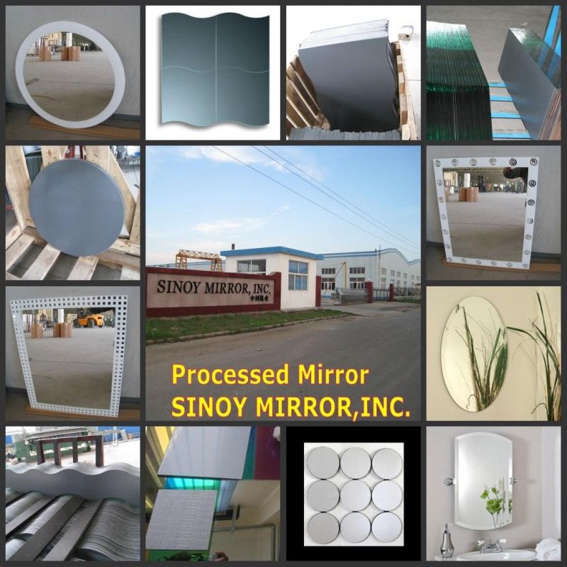 Cheap Frameless Aluminum Bathroom Mirror/Beveled Mirror Glass Sheet