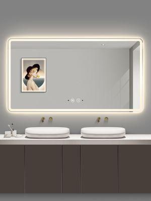 Modern Home Decoration Smart Glass Vanity Furniture LED Bathroom Wall Mirror