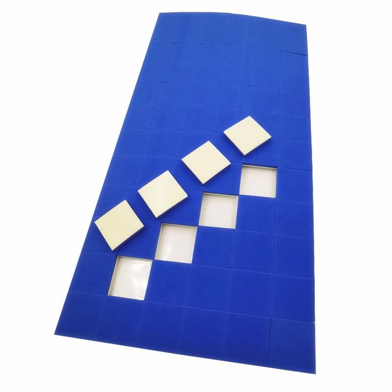 25*25*3+1mm Thickness Blue EVA Rubber Cling Foam Glass Shipping Protective Separator Pads