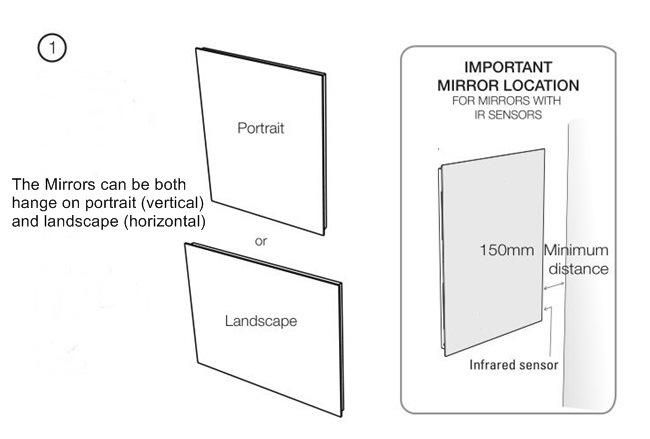 Hotel Bathroom Illuminated LED Mirror with Factory Price