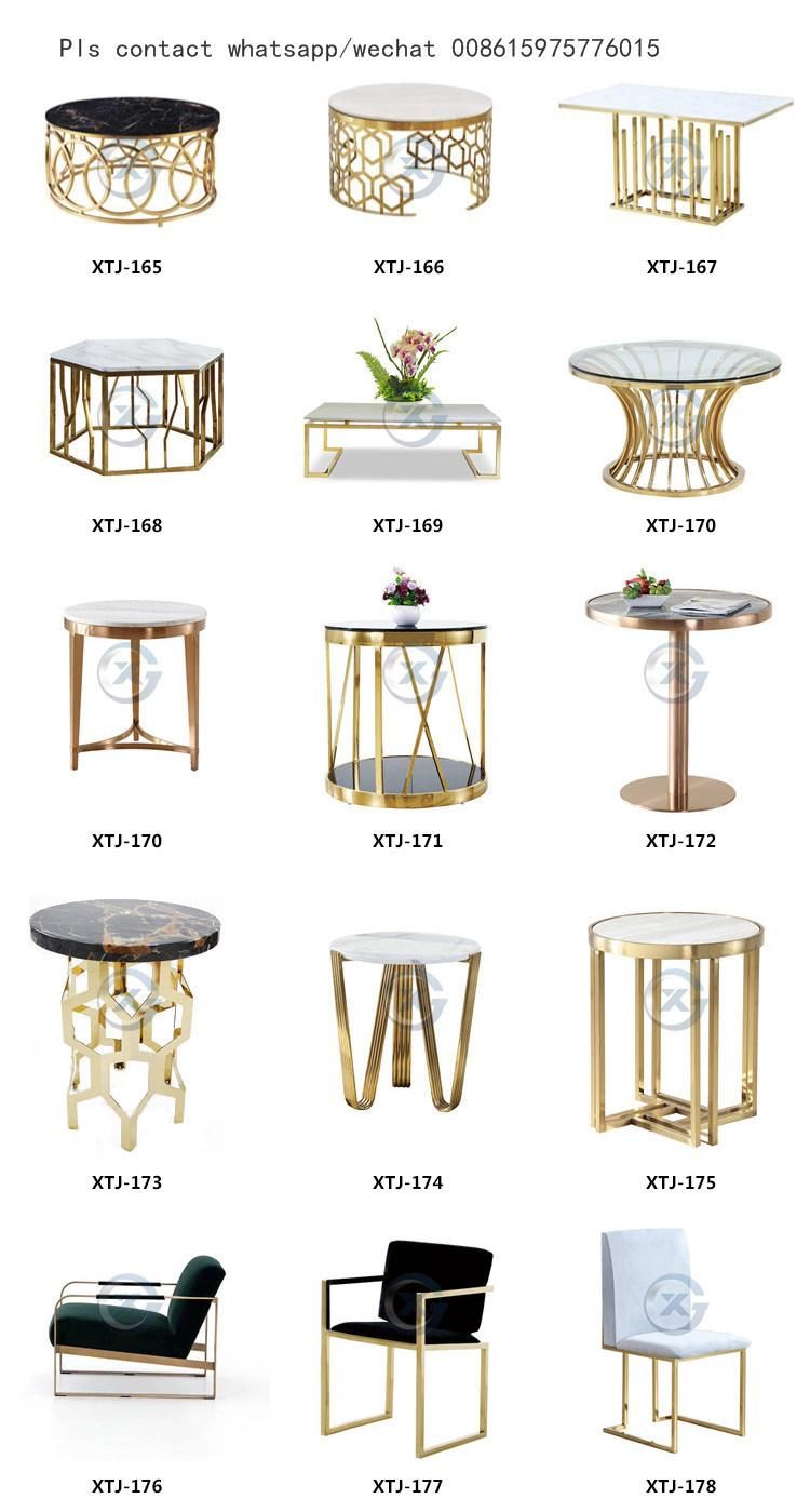 Hospitality Furnishing Metal Tables Base Gold Colour Side Table