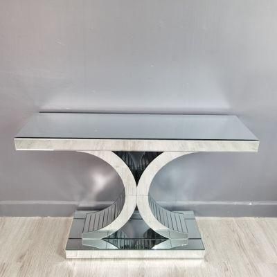 Simple Style Hot Sale White Rectangle Console Table with Matching Mirror