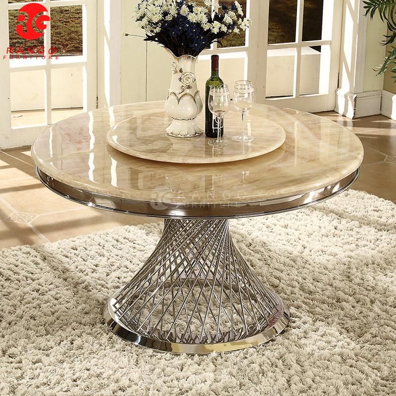 Round Glass Dining Table Marble Top Dining Table Set Dining Room Set