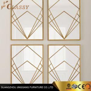Bedroom Home Decor Wall Mirror Rose Gold Glass Mirror