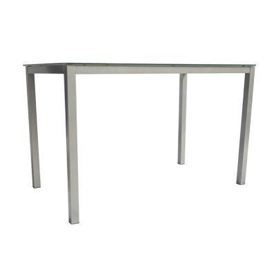 Restaurant Furniture Dining Table with Metal Legs Dining Table Design Glass Fashion