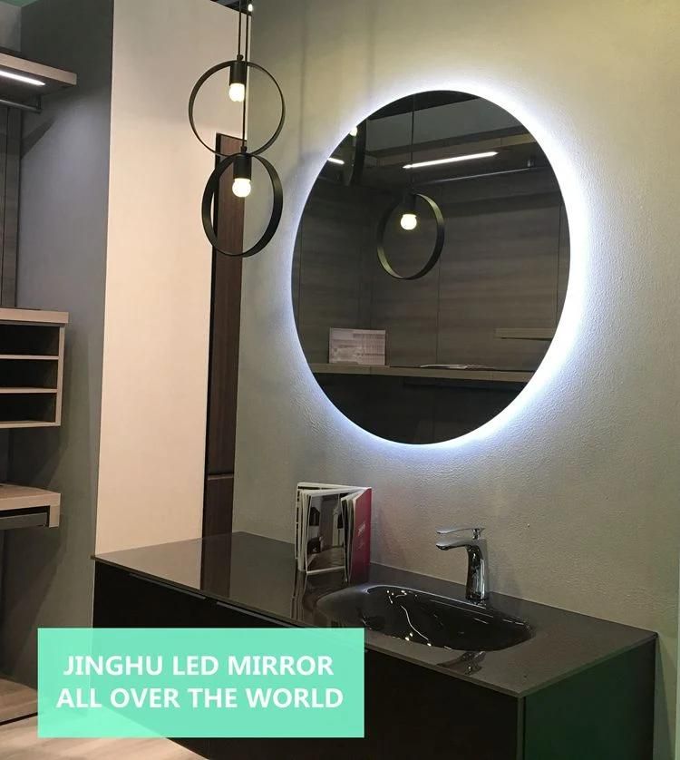 European Hot Sale Modern Type Illuminated Bathroom LED Lighted Mirror with IP44