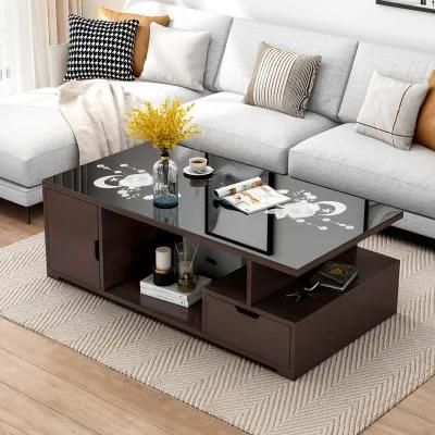 Simple and Creative Modern Home Living Room Small Apartment Small Tea Table, Household Wooden Furniture 0008