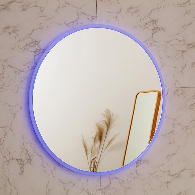 Fogless Metal Jh Glass China Lighted Hotel Wall Mounted LED Light Mirror in