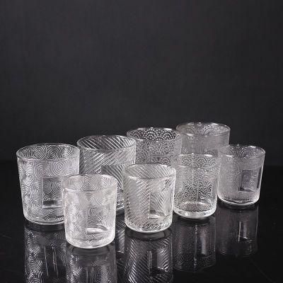 Wholesale 200ml 250ml Empty Glass Decorative Candle Holders
