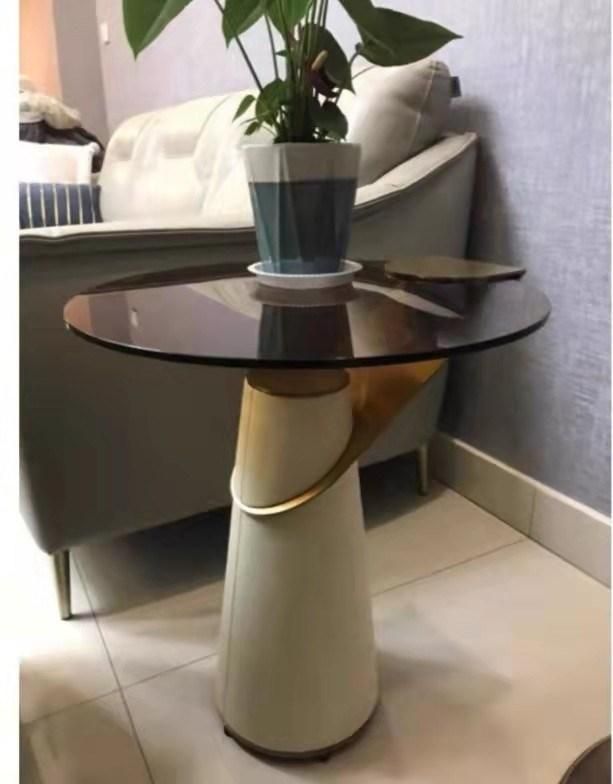Modern Luxury Glass Top Coffee Table