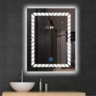 Simple Cheap Price Hotel Bathroom Home Decoration Wall Mirror Makeup Light Glass Silver LED Mirror&#160;