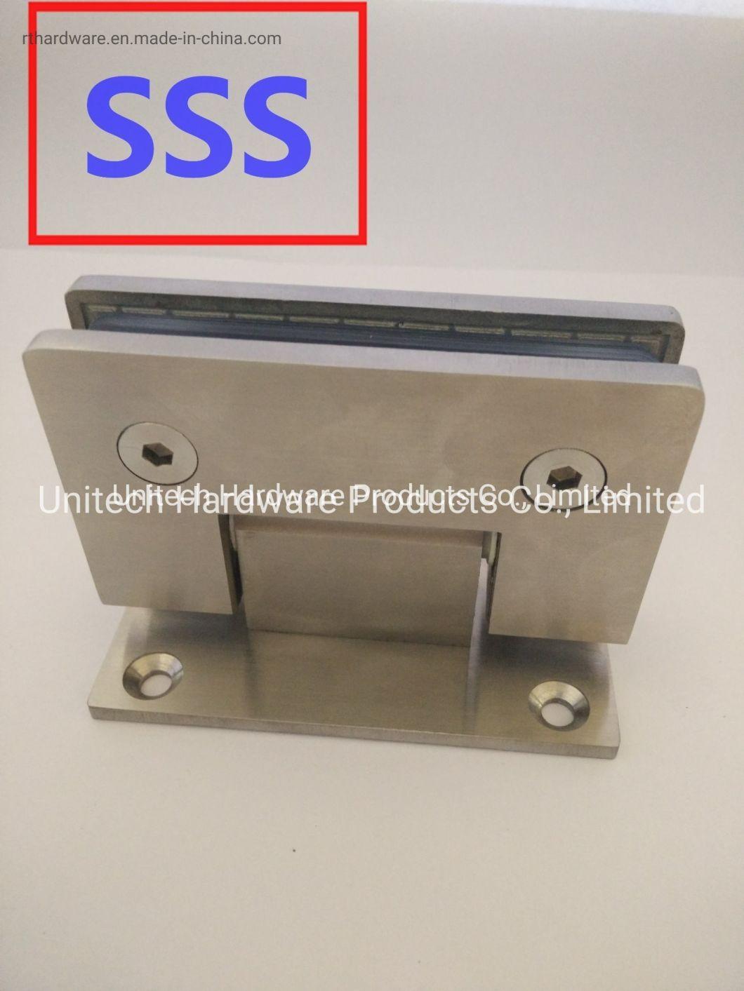 90 Degree Wall to Glass SS304 Glass Cabinet Hinge