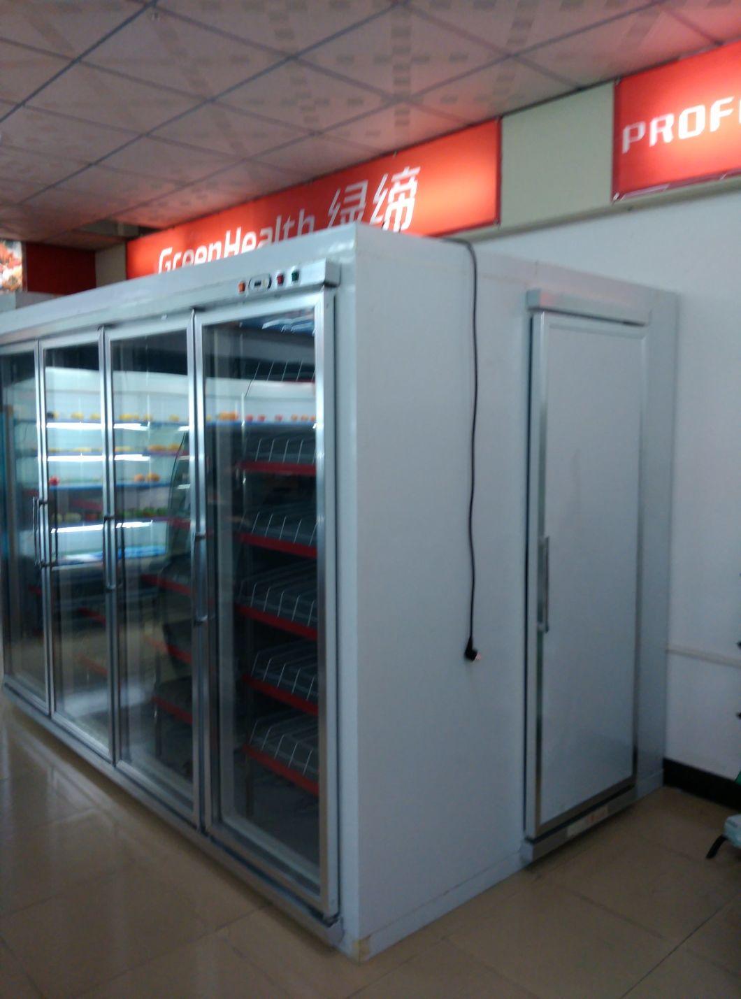 Glass Doors Remote System Assembled Freezer / Chiller Display Cabinet/ Back Load Cool Room