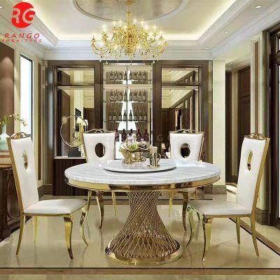 Round Glass Dining Table Marble Top Dining Table Set Dining Room Set