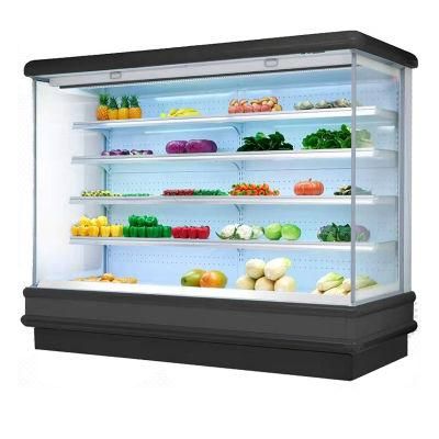Glass Open Top Beverage Food Dessert Cabinet Showcase Cooler Chiller