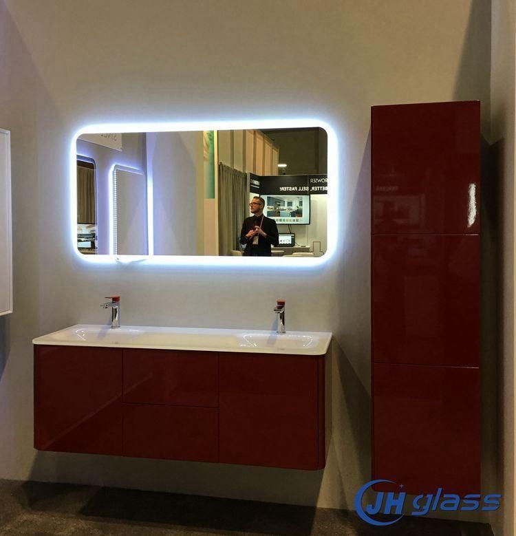 5mm High Quality Hotel Bathroom Wall Mounted Illuminated LED Mirror with IP44