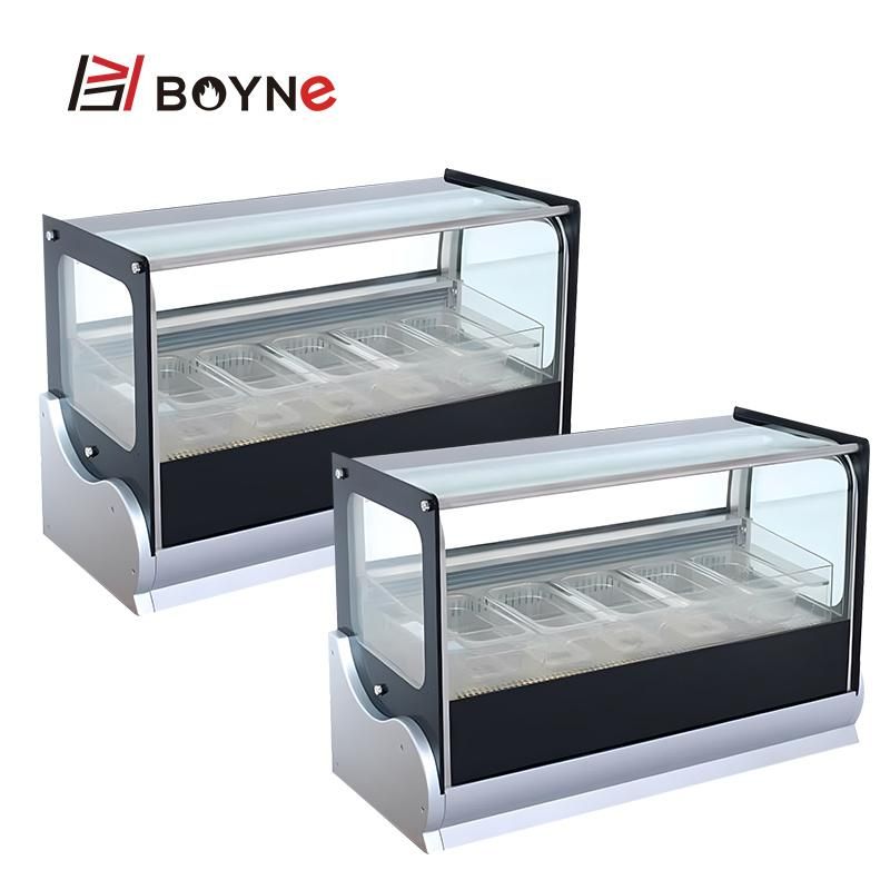 Milk Tea Material Storage Chiller Ice Cream Display Cabinet