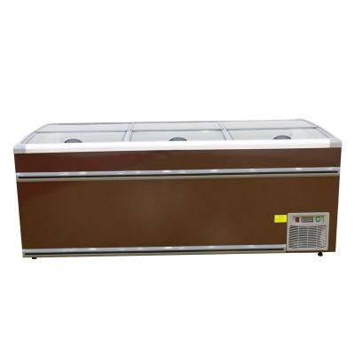 Supermarket Display Cabinet Freezer Commercial Cabinet Island Freezer Island Finishing Flawless Fridge