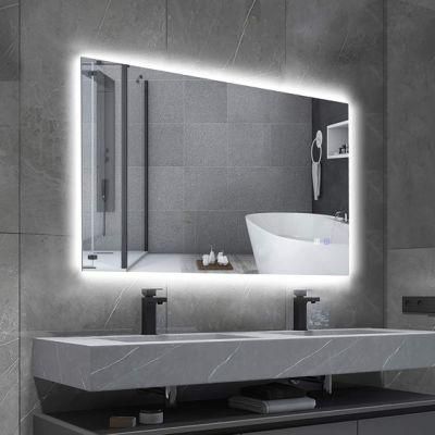 Moderm Wall Decor LED Lighted Bathroom Mirror Backlit Round Rectangle Mirror Defogger Mirror