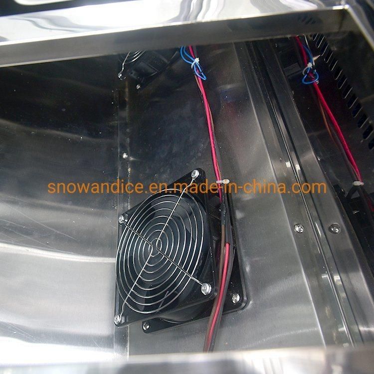 Electronic 12 Pans Gelato Ice Cream Showcase