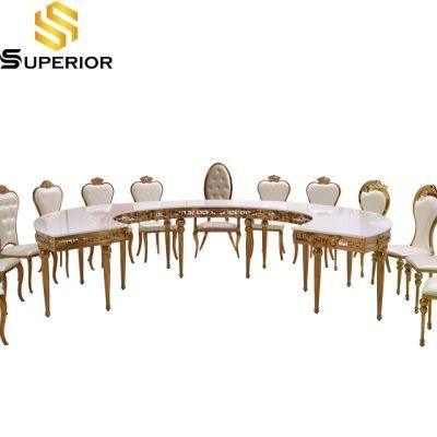 Wholesale Factory Outlet Half Moon Shape Dining Chairs and Tables