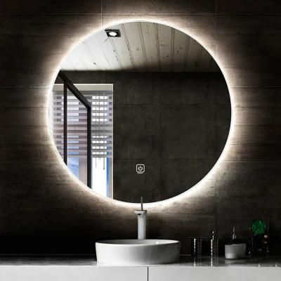 Amazon Hot Sale Round Size LED Mirror Bathroom Backlit Lighed Vanity Mirror