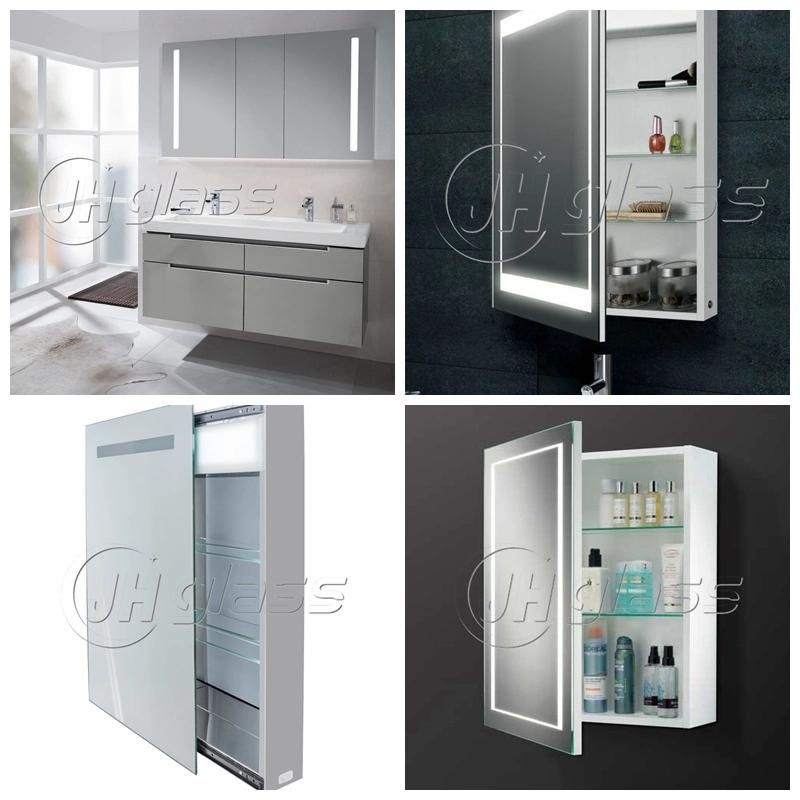 Hot Sale LED Double Door Mirror Cabinet for Home Decoration Bathroom Mirror Cabinet with Touch Sensor