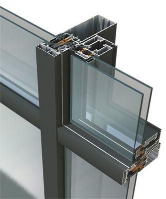 Aluminum Curtain Wall with Powder Coating Color