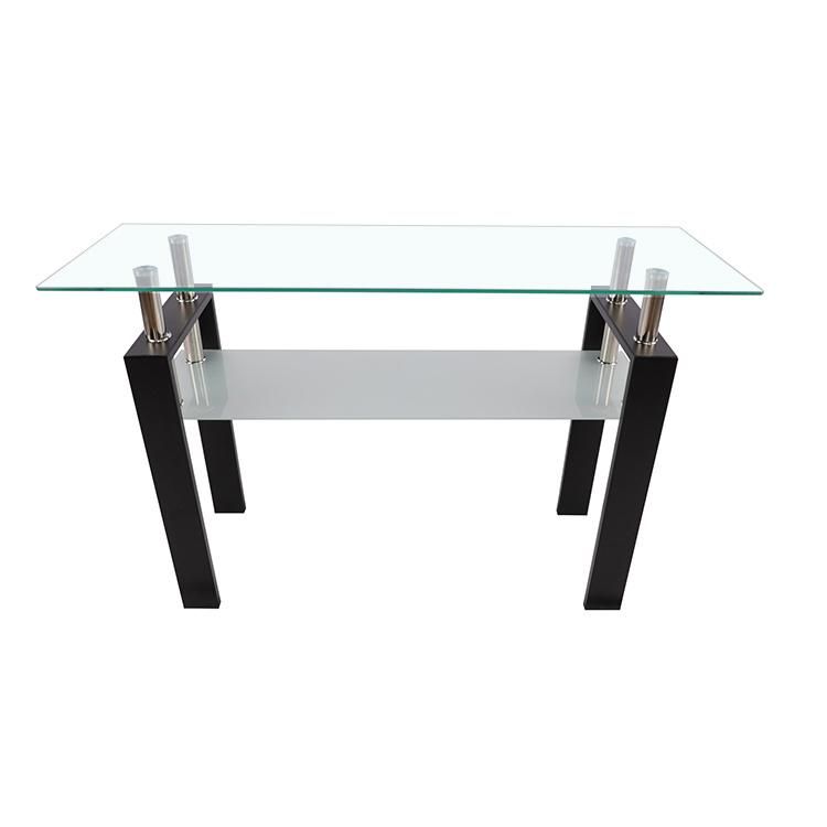 Factory Price Side Table Modern Tempered Glass Mirrored Coffee Table