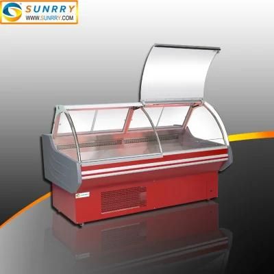 Supermarket Refrigeration Equipment Open Display Refrigerator and Deli Cooler Showcase