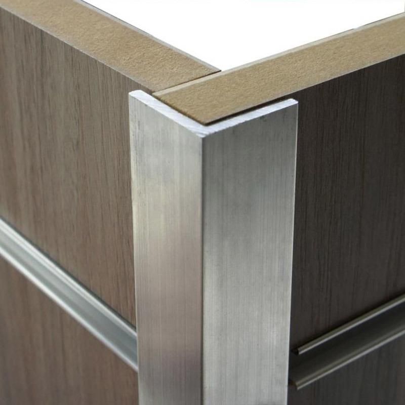 Aluminium Round Corner Joints Profile Wall Protection Aluminum Extrusion Corner Profiles