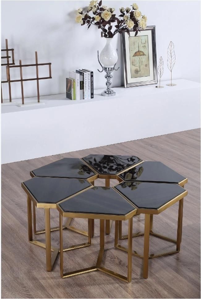 New Design Marble Coffee Table Set for Home Restaurant Furniture