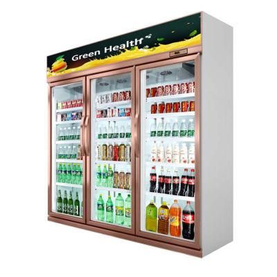 Door Upright Cooler Beverage Display Showcase Cooling Fridge Used Glass Door Refrigerators