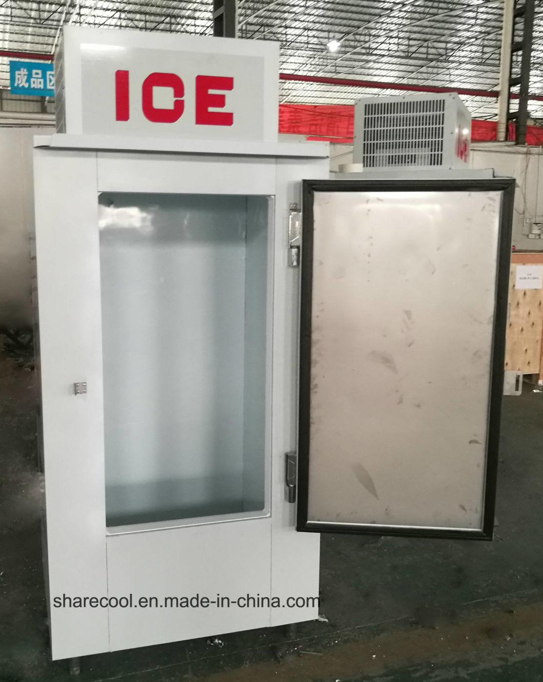 Fan Cooling Ice Storage Cabinet with Single Solid Door