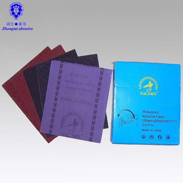 Low Price Aluminum Oxide Emery Cloth Sheets Abrasive Sandpaper Sheets for Glass Wood Metal