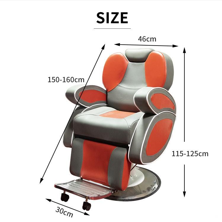 Hl-9272 Salon Barber Chair for Man or Woman with Stainless Steel Armrest and Aluminum Pedal