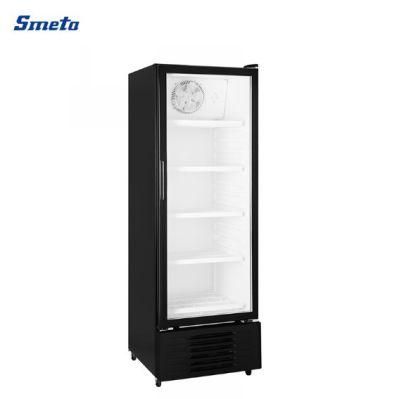 Smeta 13.4 Cu. FT No Frost Glass Door Beverage Drink Cooler Upright Showcase