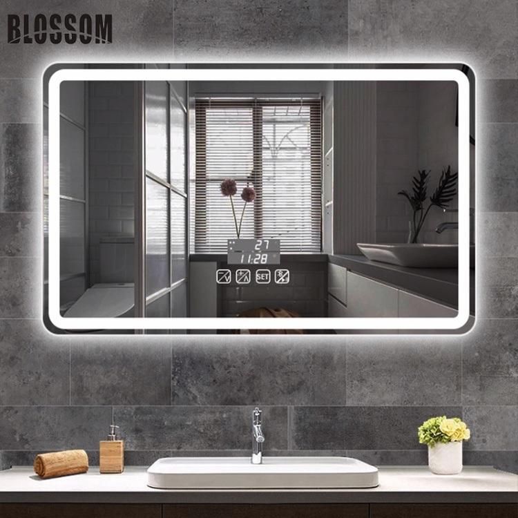 Anti-Fog Touch Sensor Temperature Smart LED Backlit Vanity Bath Mirror