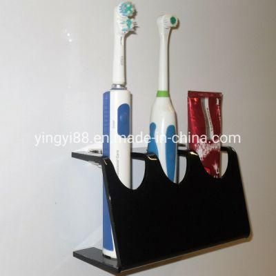 Wholsale High Quality Black Acrylic Toothbrush Display Stand Plexiglass Toothbrush Display Case
