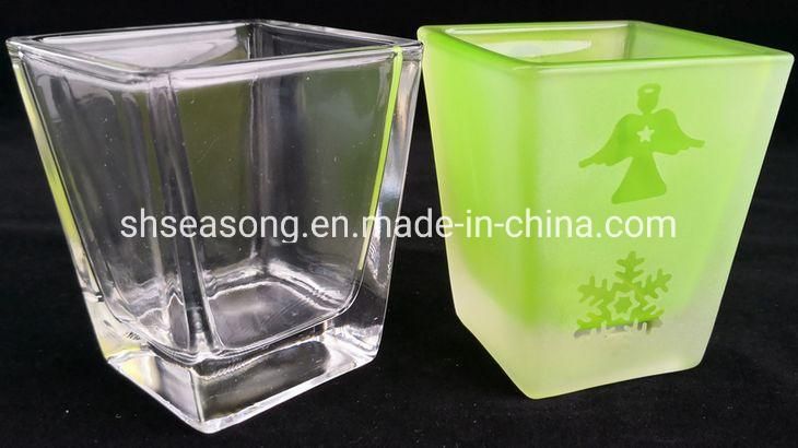 Glass Candle Holder / Candle Jar / Clear Glass Cup (SS1329-2)