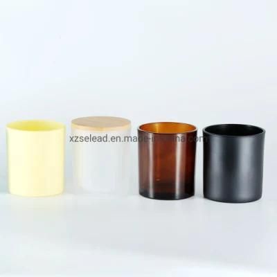 Customized Color OEM Printing Glass Candle Cup Jar Candle Holder 8oz 10oz