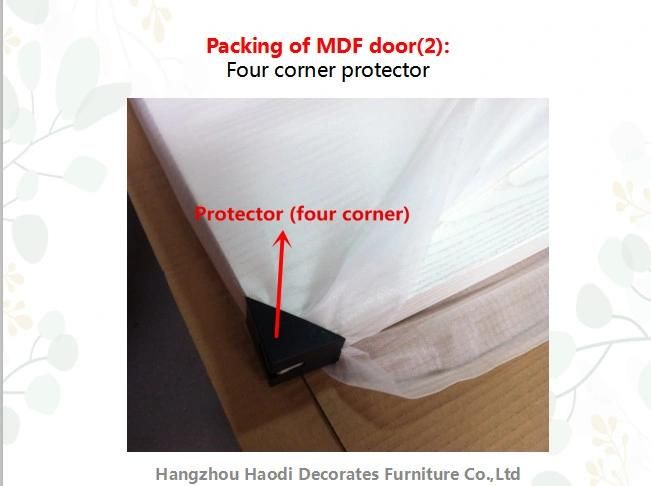 MDF PVC Interior Door with Glass for Office