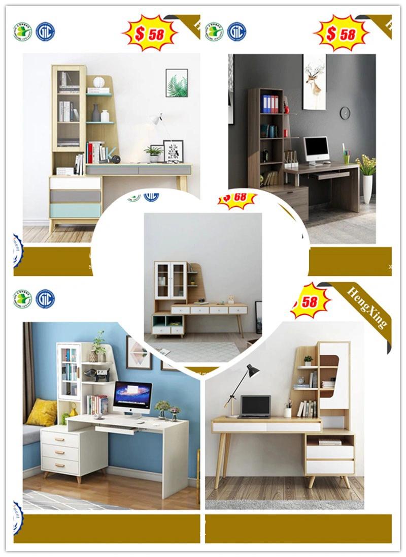 Fashion MDF 2 Glass Door Storage Cabinet Clerk Office Desk