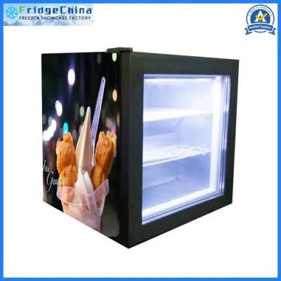 Glass Popsicle Display Showcase Ice Cream Freezer