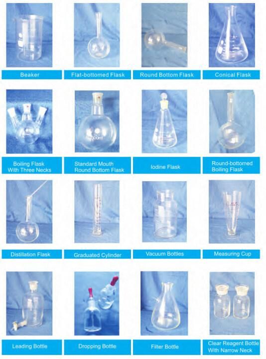Laboratory Glass Products Lab Equipment Glassware Beaker Flask Cylinder