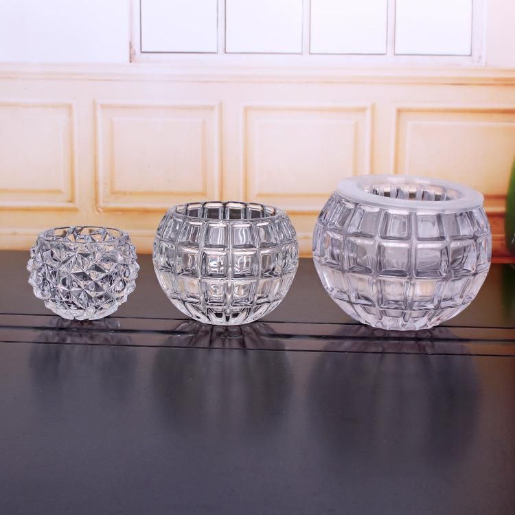 Different Sizes Glass Candle Holders