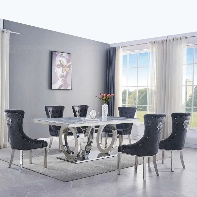 Dining Room Set Specific Use and Home Furniture General Use Dining Table Set with Marble Top